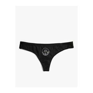 Koton Thong Panties Motto Printed