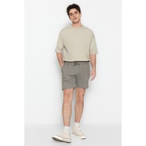 Trendyol Khaki Regular Medium/Normal Fit Elastic Cord Shorts