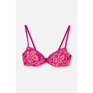 Dagi Covered Lace Bra with Pink Heart Detail