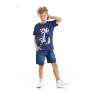 mshb&g Space Boys T-shirt Denim Shorts Set