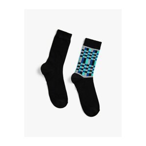 Koton Basic Set of 2 Socks Geometric Patterned