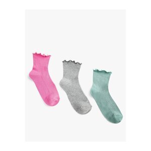 Koton 3-Piece Socks Set with Ruffle Detail