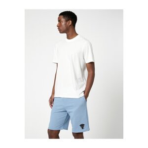 Koton Waist Lace-up Shorts Puma Embroidered Slim Fit Pocket Detailed