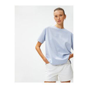 Koton Oversize T-Shirt Short Sleeve Crew Neck