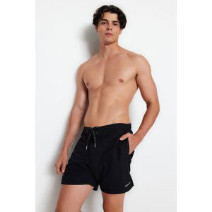 Trendyol Black Standard Size Marine Shorts