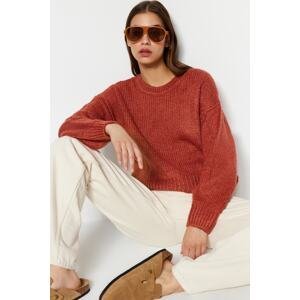 Trendyol Tile Wide Fit Měkký texturovaný základní pletený svetr