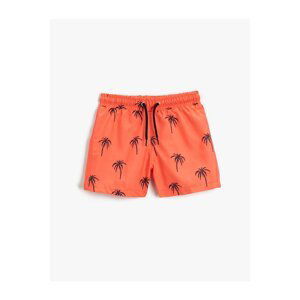 Koton Beach Shorts with Palm Print