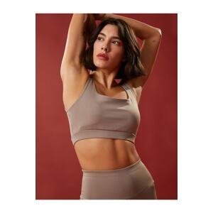 Koton Basic Sports Bra Padded Non-wired U-Neck Tight Fit