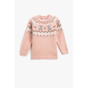 Koton Knitwear Sweater Rabbit Patterned