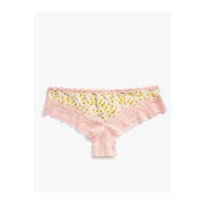 Koton Brazilian Panties Lace Cotton Printed