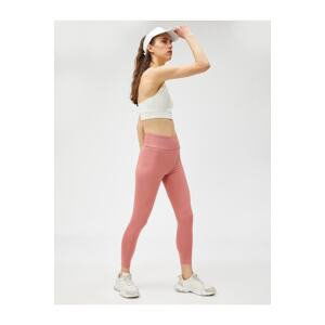 Koton Yoga Tights with Stitching Detail with a Printed Waist.