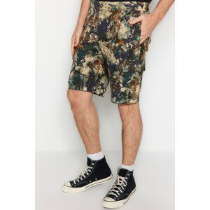 Trendyol Men's Multicolored Cargo Gabardine Shorts