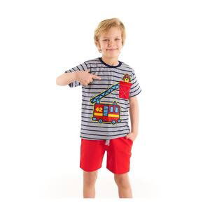 Denokids Firefighter Dog Boys T-shirt Shorts Set