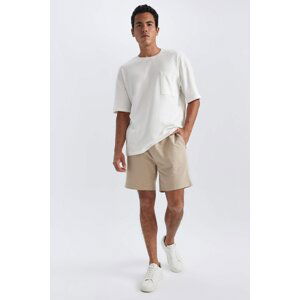 DEFACTO Slim Fit Cropped Hem Sweatshirt Fabric Shorts