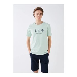 LC Waikiki Lcw Casual Crew Neck Short Sleeve Printed Pique Men's T-Shirt