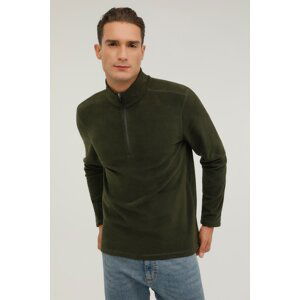 KINETIX Zippered Collar Fleece 2pr Khaki Men's Fleece