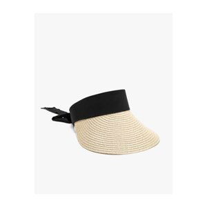 Koton Textured Straw Visor Hat