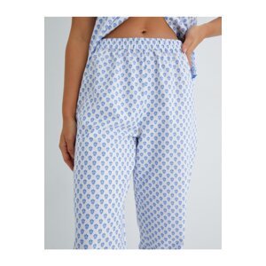 Koton Pajama Bottom Cotton Straight Leg Elastic Waist