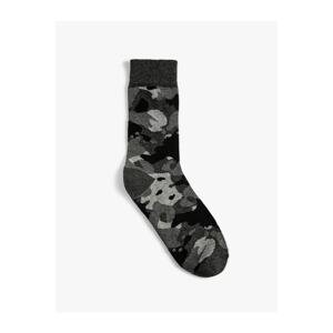 Koton Socket Socks Camouflage Patterned
