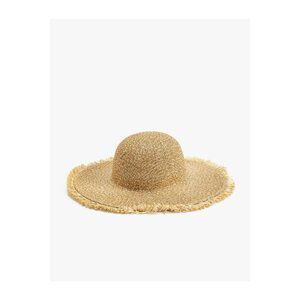 Koton Straw Hat Trilby with Detailed Edges