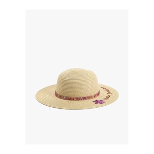 Koton Straw Hat with Sequin Detail