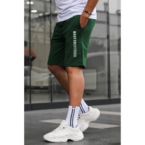 Madmext Green Men's Printed Capri Shorts 5403