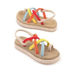 Capone Outfitters Capone Wedge Heel String Multi Tmy Women's Sandals