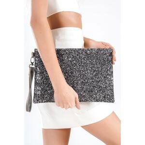 Capone Outfitters Capone Paris Black Platinum Women's Clutch Bag