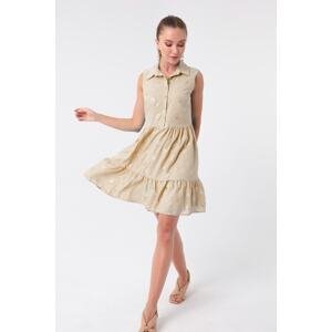 Lafaba Women's Mink Flounce Mini Dress