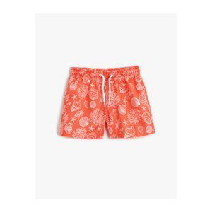 Koton Marine Shorts with Shell Print