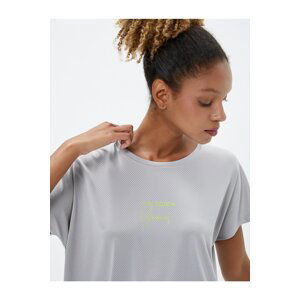 Koton Oversize Basic Sports T-Shirt Short Sleeve Round Neck
