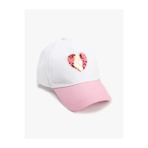 Koton Cap Hat Cotton Heart Applique Detailed