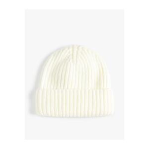 Koton Basic Knitted Beret with Textured Fold Detail
