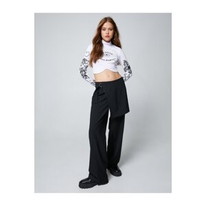 Koton Palazzo Pants with Half Cover Detail Pocket.