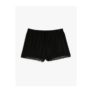 Koton Pajama Bottoms with Lace Waist and Lace Detail