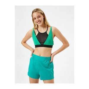 Ebru Şallı Loves Koton Sport - Elastic Waist Sports Shorts