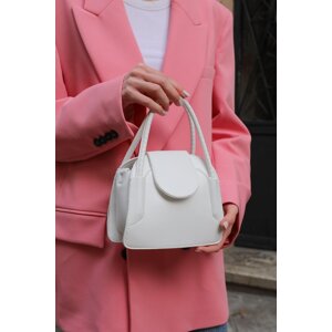 Madamra White Women's Covered Mini City Bag