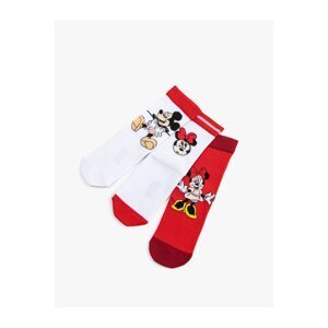 Koton Mickey and Minnie Mouse Sock Set Licensed 3-Piece