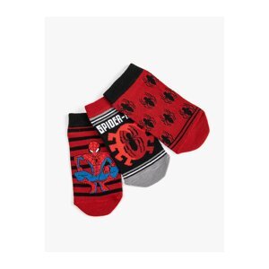 Koton 3-Piece Spider-Man Socks Set Printed Licensed