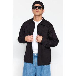 Trendyol Black Gabardine Regular Fit Jacket