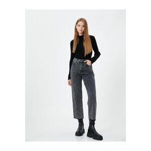 Koton Short Wide Leg Stoned Jeans Pocket Cotton - Bianca Jean