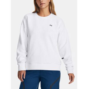 Under Armour Mikina Unstoppable Flc Crew-WHT - Dámské