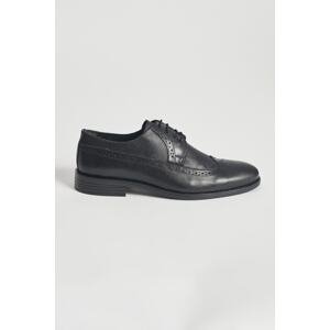 ALTINYILDIZ CLASSICS Men's Black Lace-Up Comfortable Sole Classic Leather Shoes