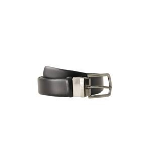 ALTINYILDIZ CLASSICS Men's Black 100% Genuine Leather Plain Double Sided Casual Belt