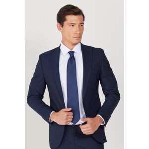 ALTINYILDIZ CLASSICS Men's Navy Blue Extra Slim Fit Slim Fit Sports Suit.