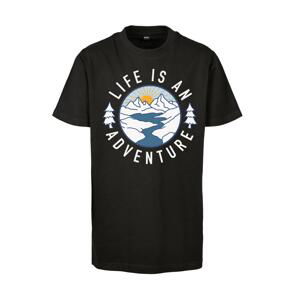 Kids Life Is An Adventure Tee černé