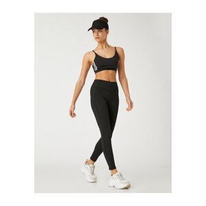 Koton Sports Leggings Side Mesh Detailed Stitched Normal Waist