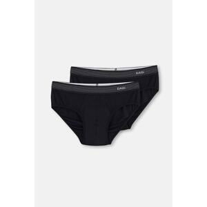 Dagi Black Micro Modal 2-Pack Slip Briefs