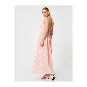 Koton Rachel Araz X Cotton - Daisy Strappy Linen Blend Long Dress