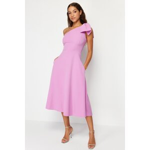 Trendyol Pink Bow Detailed Evening Dress